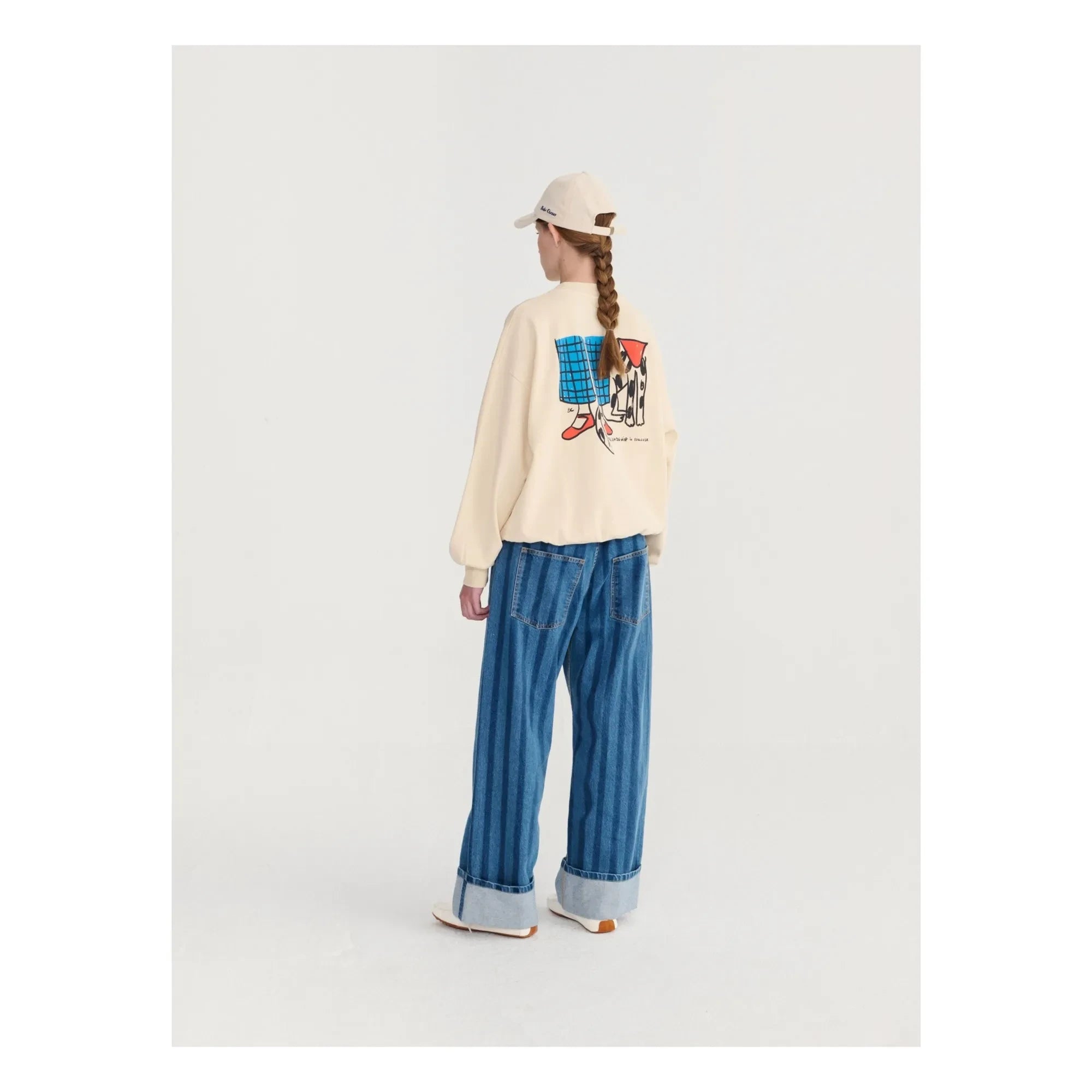 Bobo Choses - Dog Friends Bio-Baumwoll-Sweatshirt | Ecru