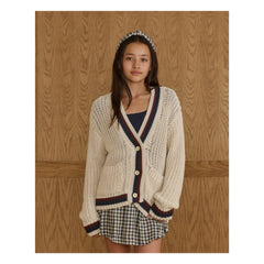Rylee + Cru - College-Cardigan | Ecru