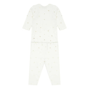 Bonpoint - Kirsch-T-Shirt + Leggings | Gold
