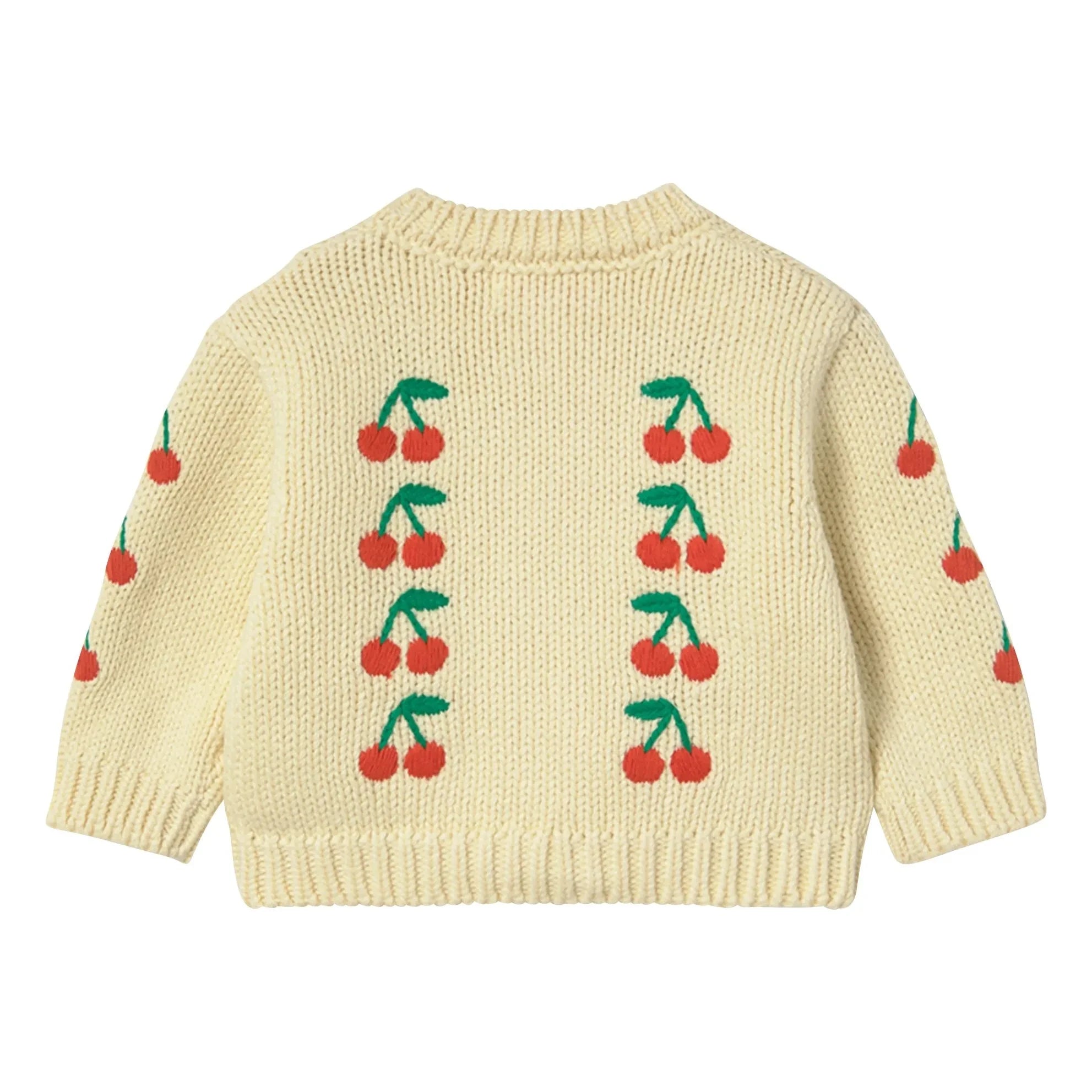 Tinycottons - Kirschen Cardigan | Blassgelb