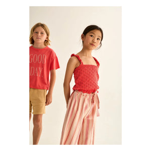 Cozmo - Lily Pointelle Trägertop Recycled fibers | Rot
