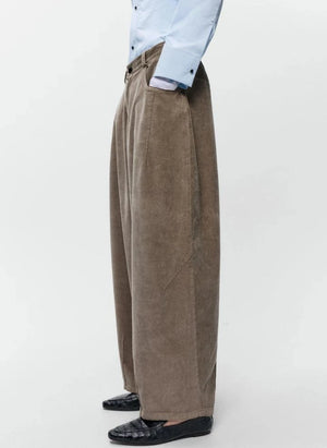 Cordera - Samt Baumwolle Jeans | Salbei