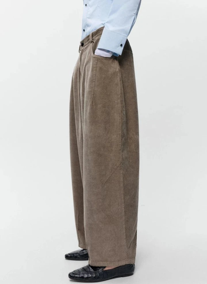 Cordera - Samt Baumwolle Jeans | Salbei