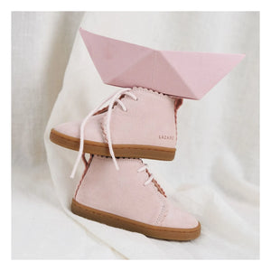 Lazare - Feston Raoul Wildleder Sneakers mit Schnürung | Puderrosa