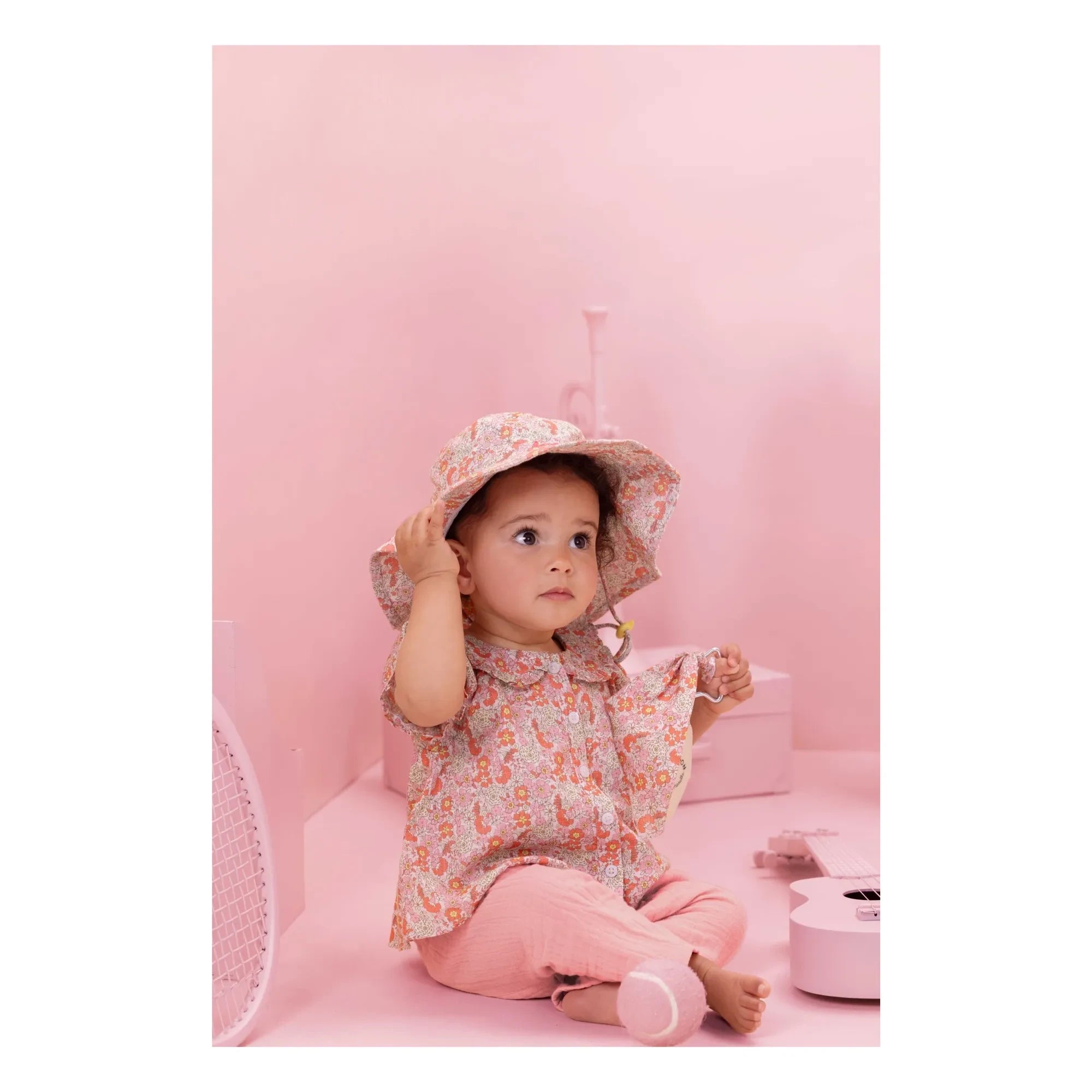 Bonton - Laos Baumwoll Voile Hose | Rosa
