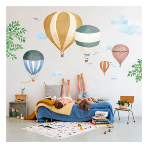 MIMI'lou - Aquarell Heißluftballon Aufkleber
