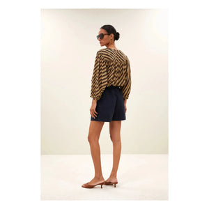 By Bar - Leon Baumwollshorts | Marineblau