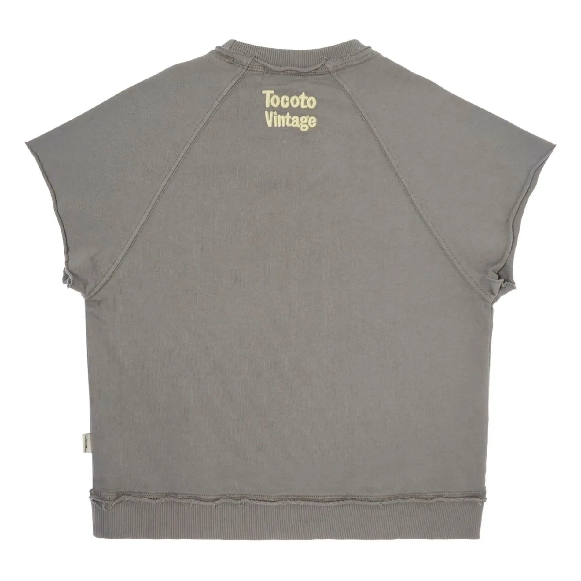Tocoto Vintage - Kurzarm-Sweatshirt | Dunkelgrau
