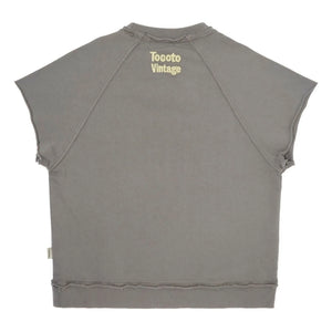 Tocoto Vintage - Kurzarm-Sweatshirt | Dunkelgrau