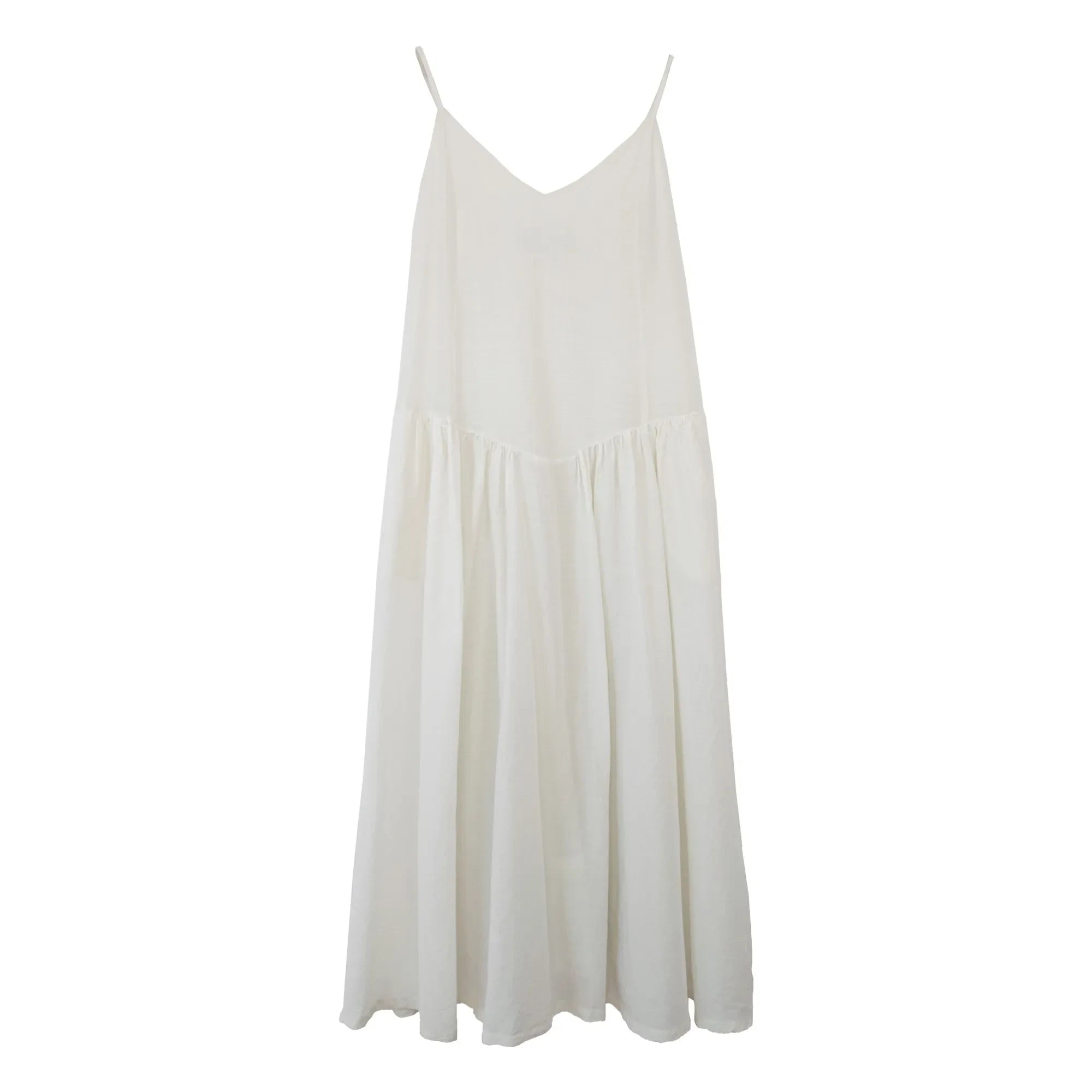 THEAVANT - Grace Kleid aus Baumwoll- und Seidenpopeline | Weiß