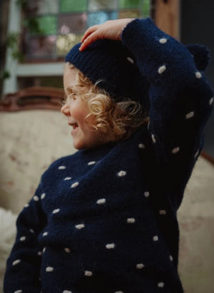 Fliink - Dunkelblau mit Sternchen Pullover