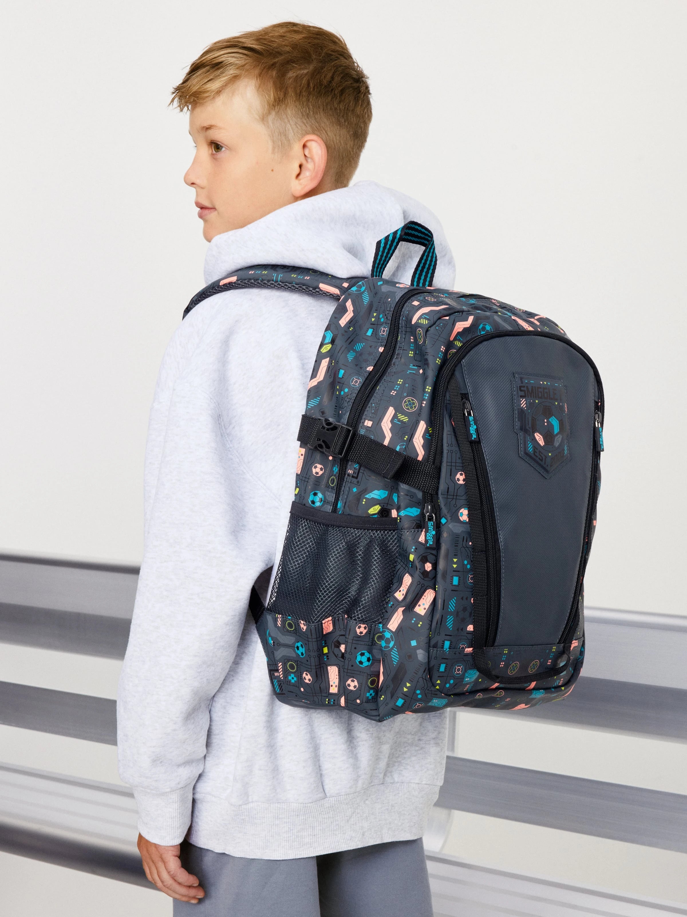 Smiggle - Power Play Klasik Okul Sırt Çantası