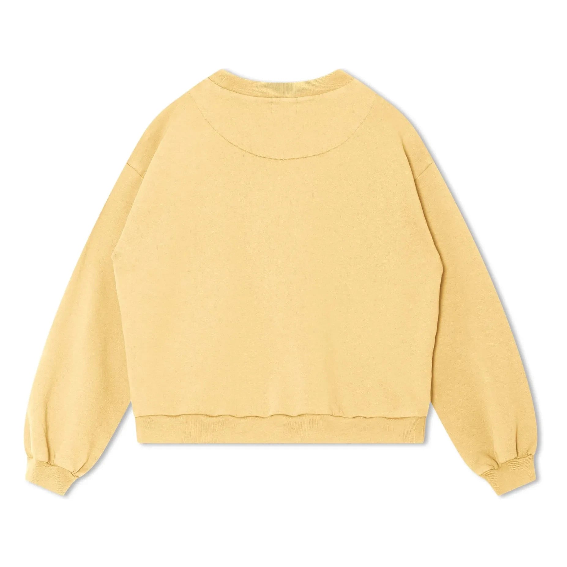 Matona - Bio Baumwoll Sweatshirt glatt | Hellgelb