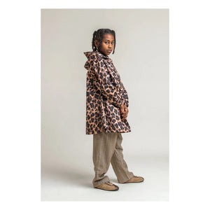 Flotte - Gabrielito Leoparden-Regenponcho aus recycelten Fasern | Braun