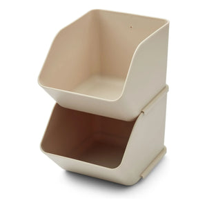 Liewood - Rosmarin Aufbewahrungsbox für den Tisch - 2er Set | Sand