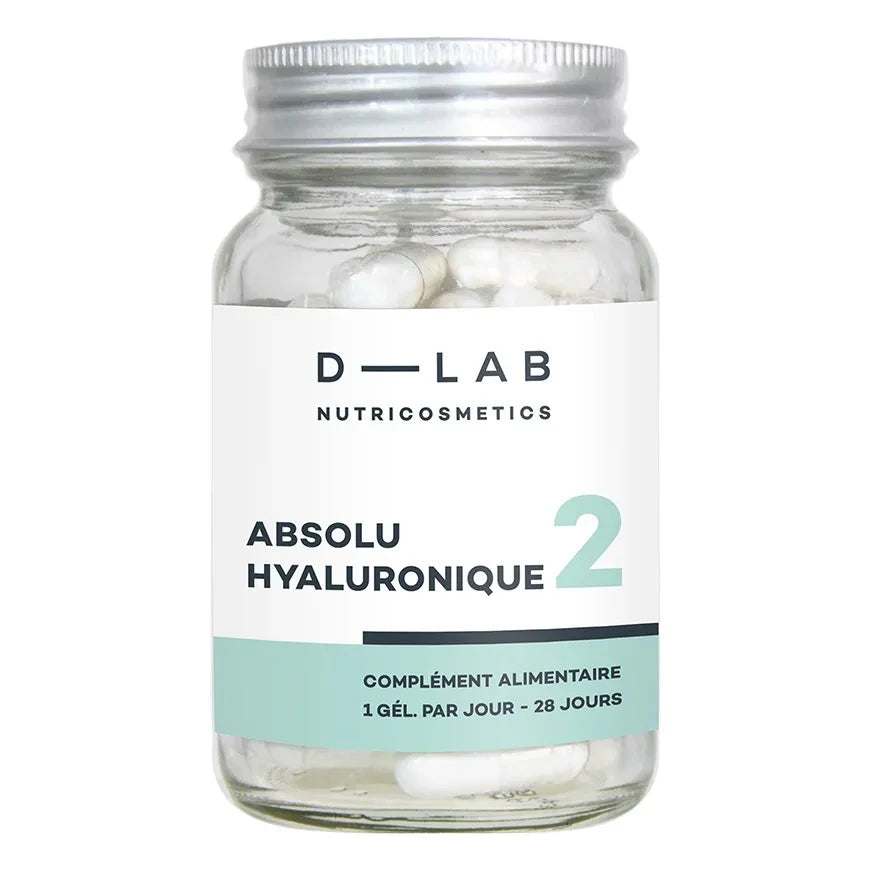 D-LAB NUTRICOSMETICS - Reines Hyaluronsäure-Nahrungsergänzungsmittel - 1 Monat