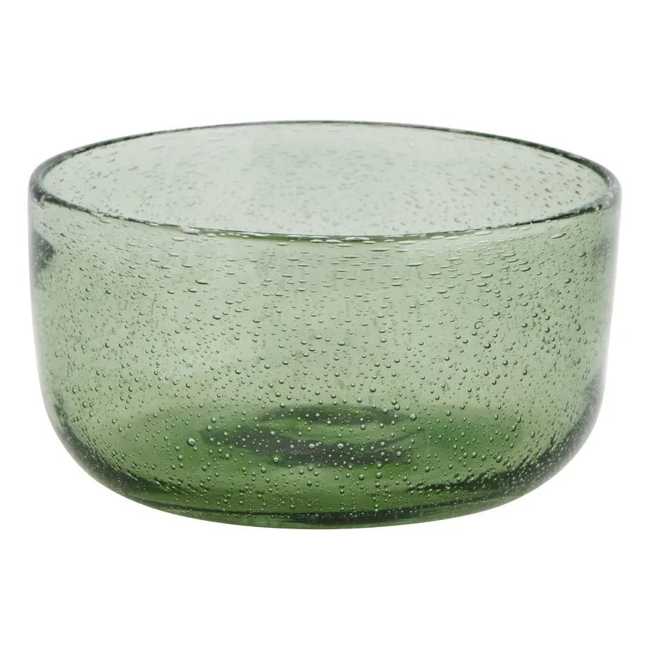 Madam Stoltz - Bunte Glasschale | Grün