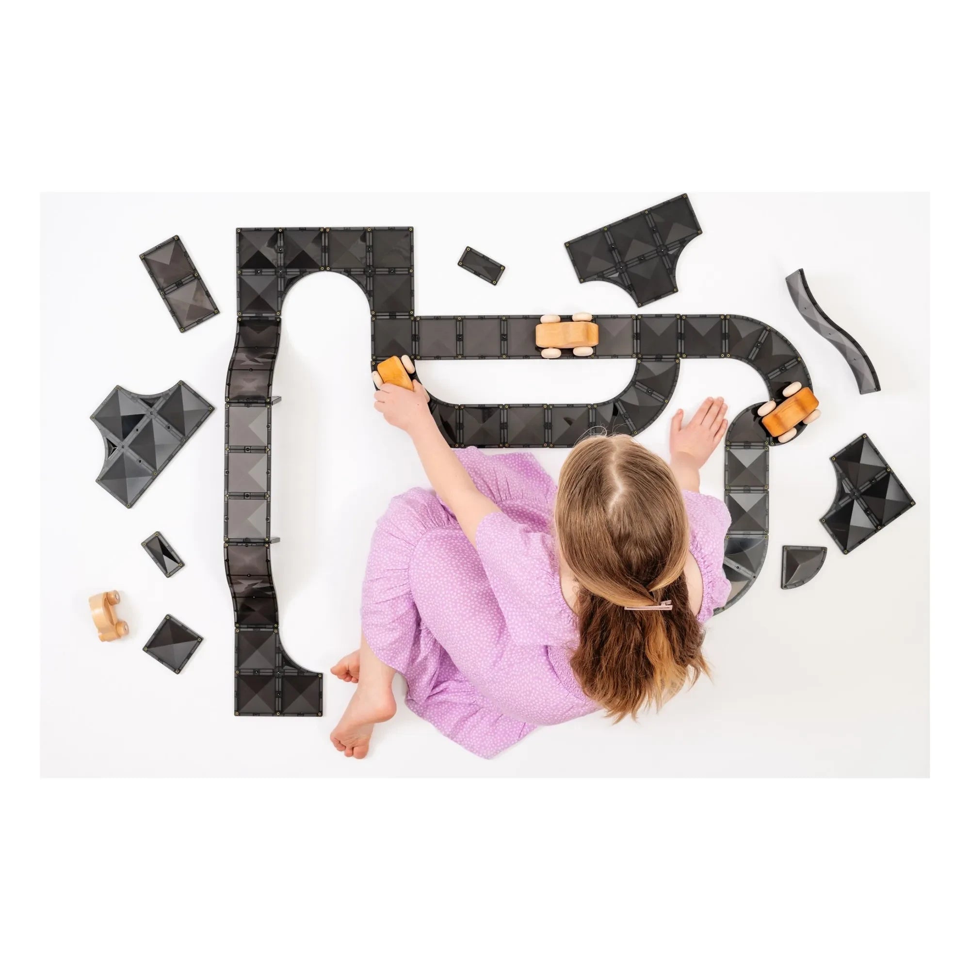 Connetix - Roads Creative Pack - 48 Teile | Schwarz