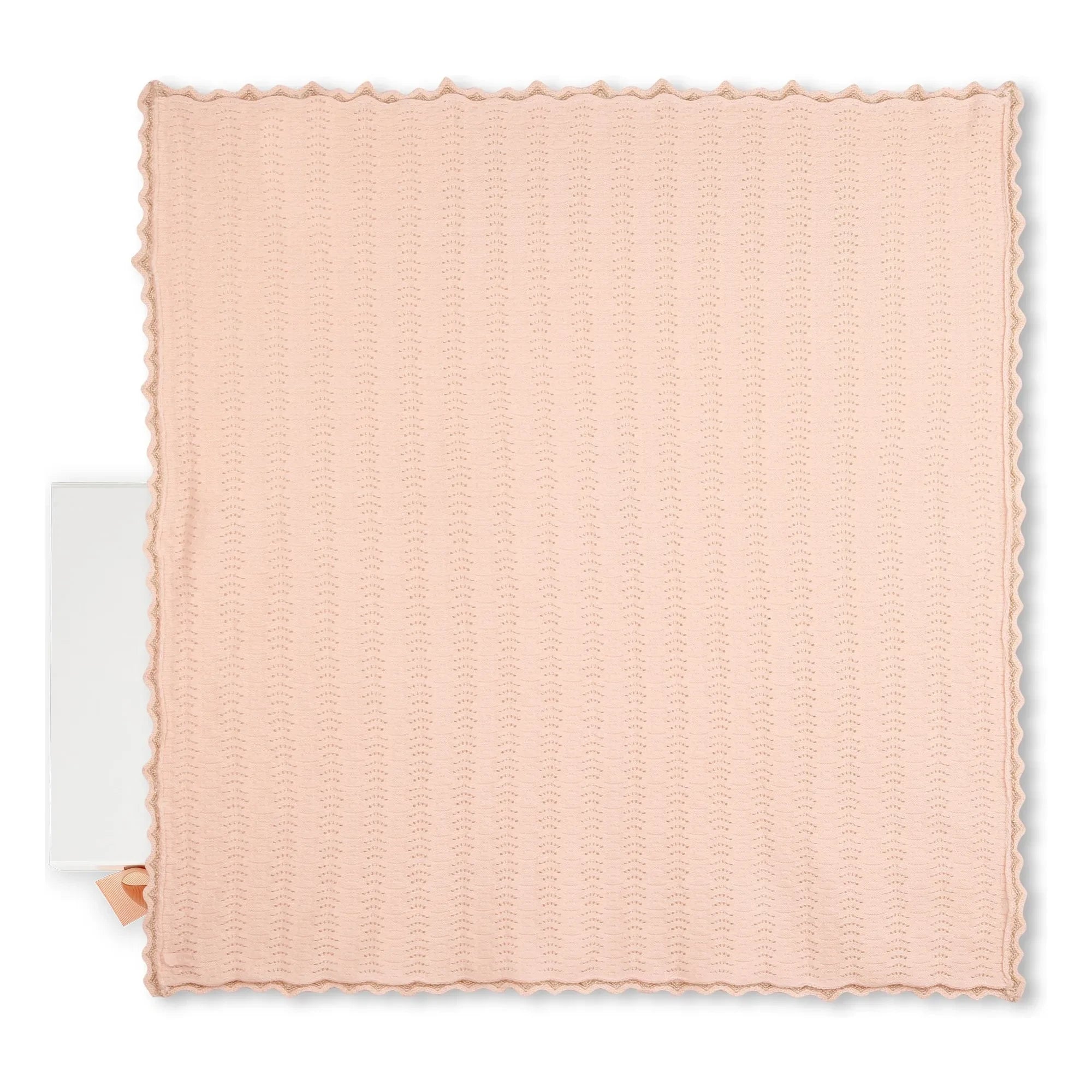 Chloé – Decke aus Bio-Baumwolle | Puderrosa
