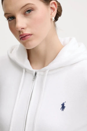 Polo Ralph Lauren Kadın Kapüşonlu Fermuarlı Pamuklu Sweatshirt