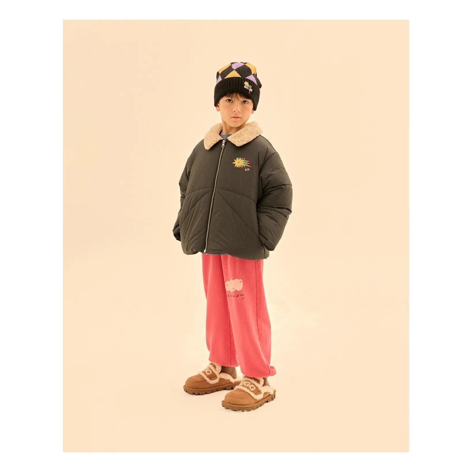 Jelly Mallow - Steppjacke mit Sternen | Schwarz