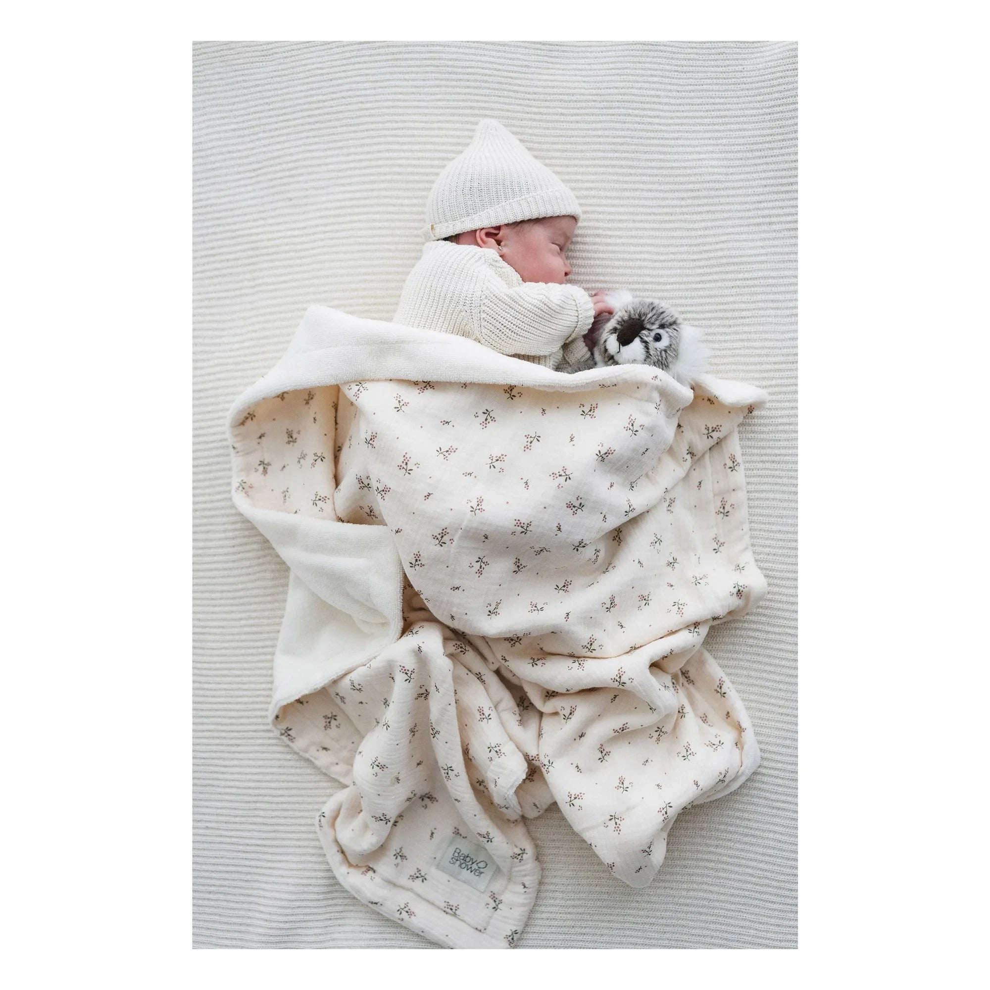 Babyshower - Roseberry saisonale Decke | Ecru