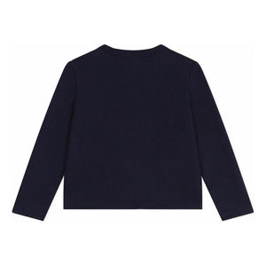 Petit Bateau - Herz Weste aus Bio-Baumwolle | Marineblau