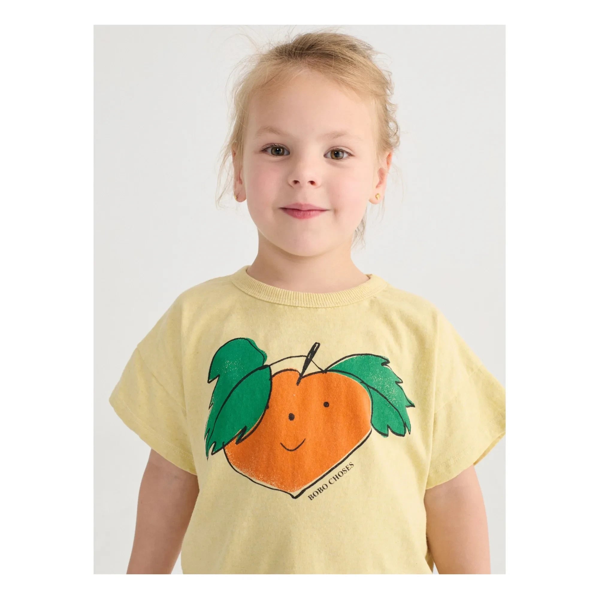 Bobo Choses - Orangefarbenes T-Shirt aus Bio-Baumwolle | Gelb