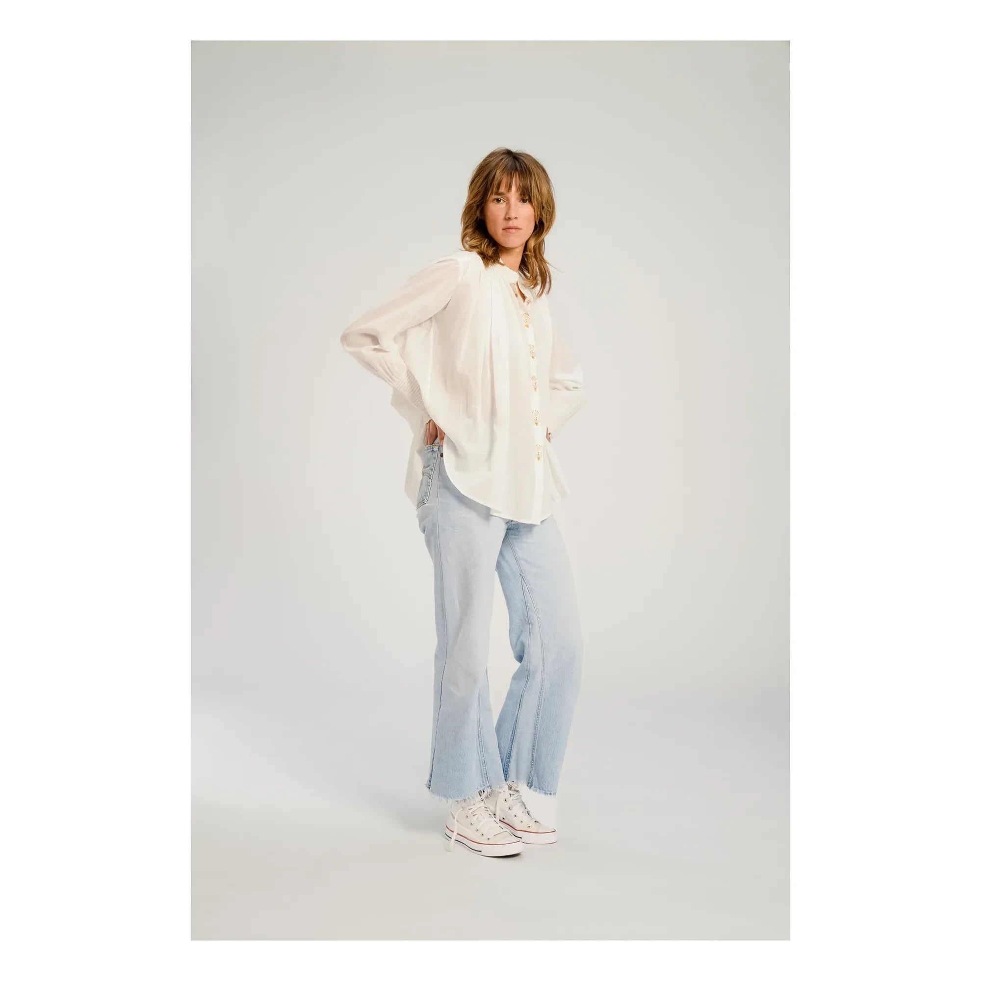 Virginie de Vinster - Santiago Bluse | Weiß