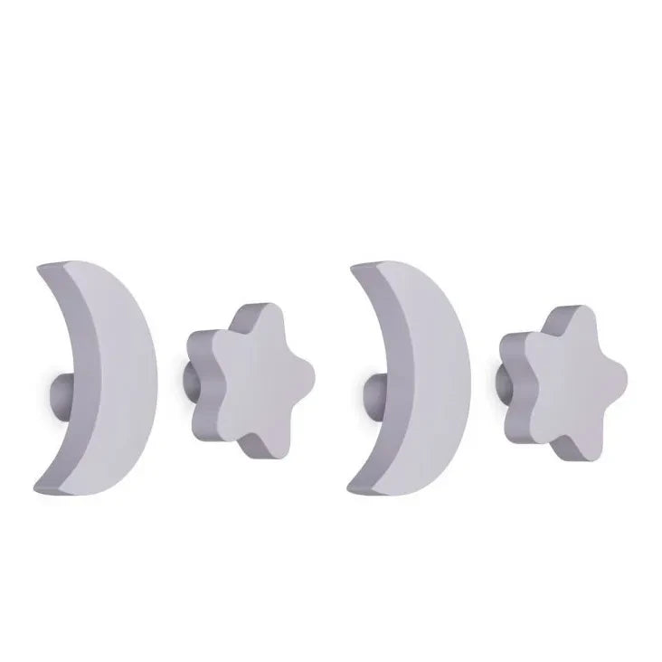 Nofred - Stern- und Mondhaken - 4er-Set | Flieder