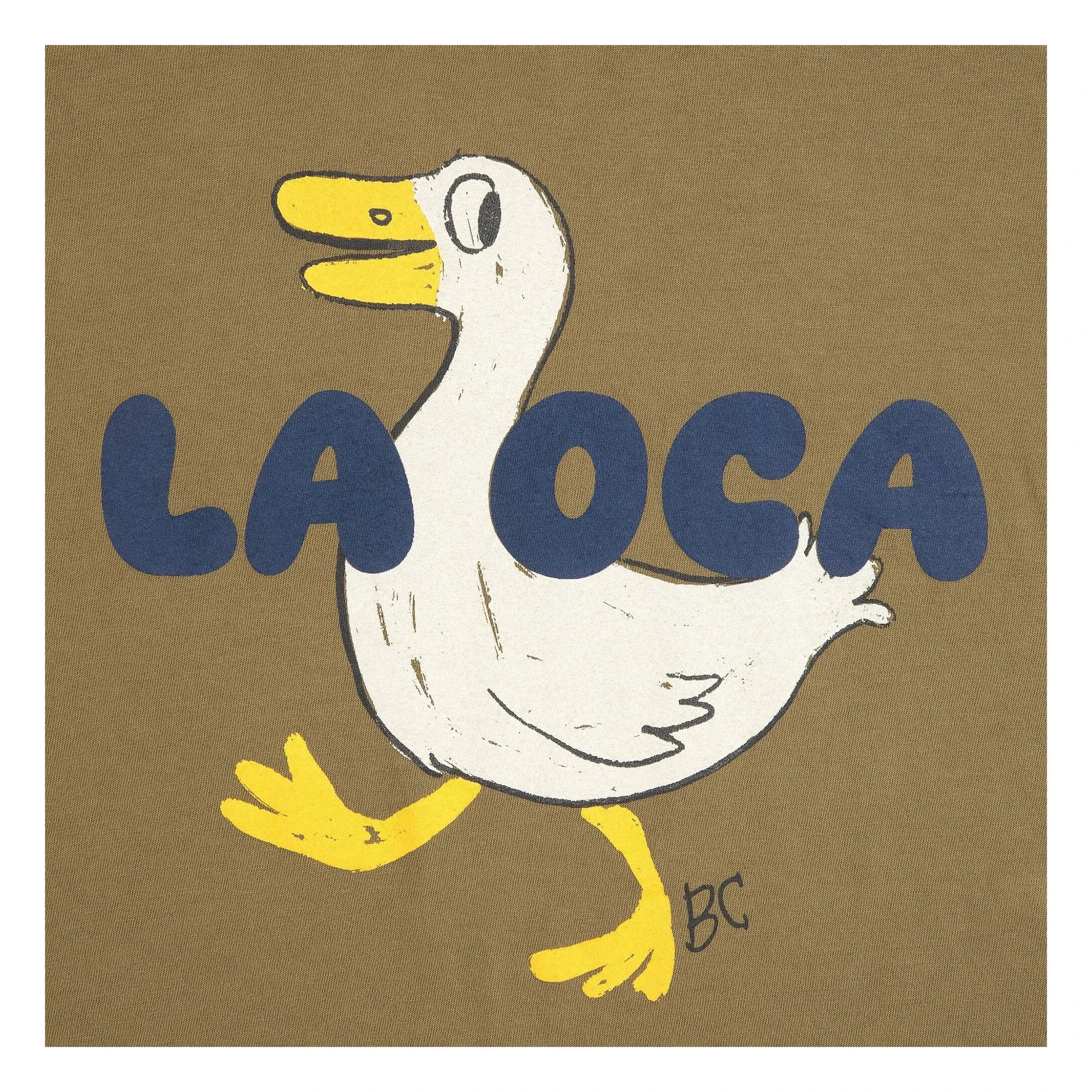 Bobo Choses - Duck T-Shirt La OCA Bio-Baumwolle | Khaki