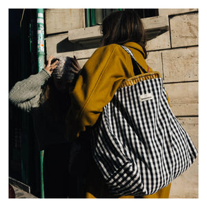 Gabrielle Paris - Gingham Clutch | Schwarz
