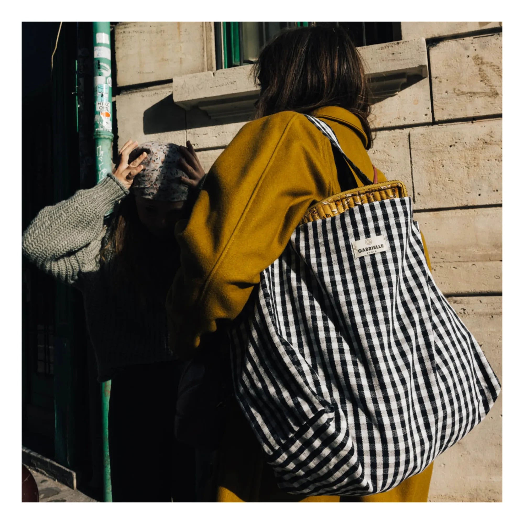 Gabrielle Paris - Gingham Clutch | Schwarz
