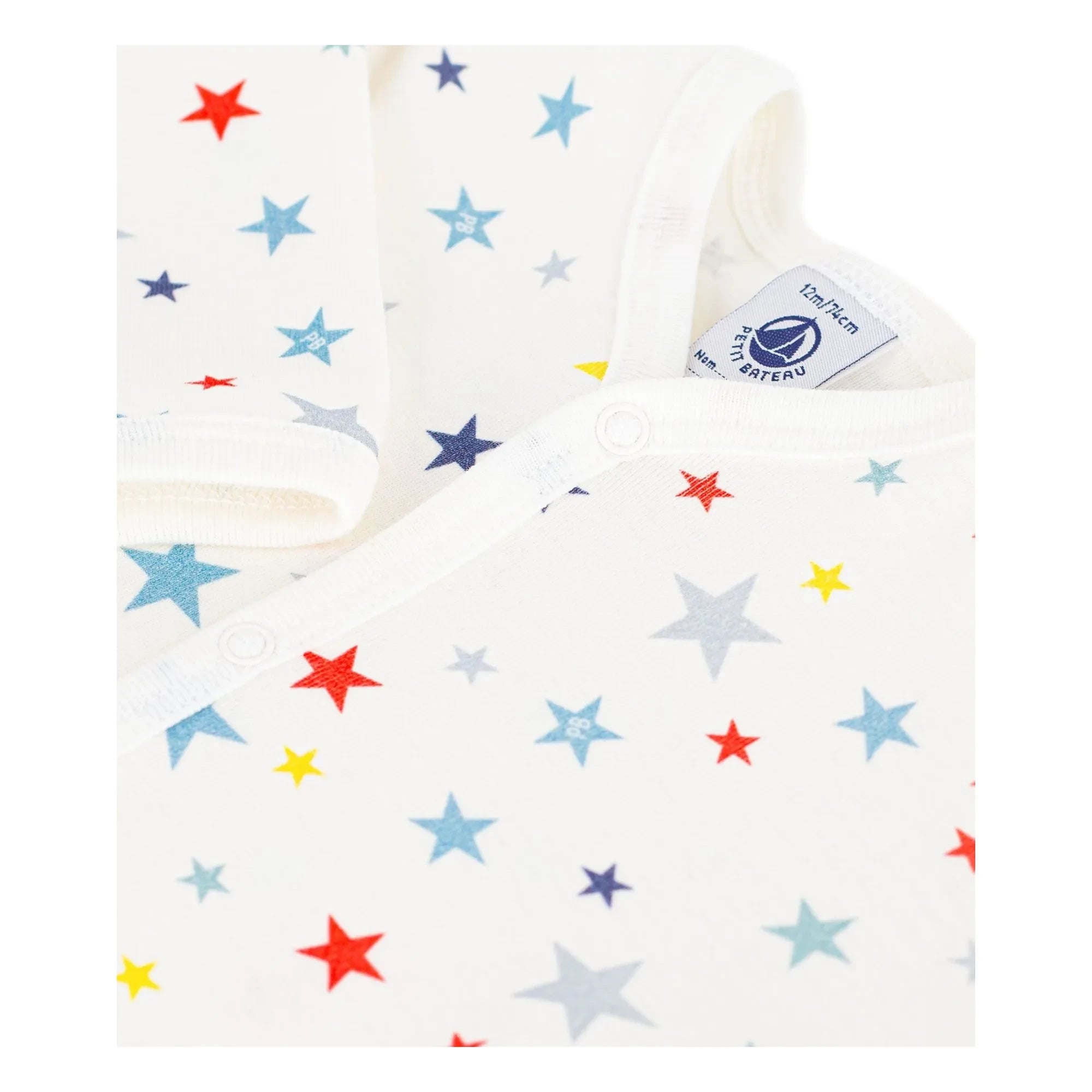 Petit Bateau - Strampler mit Sternen | Weiß