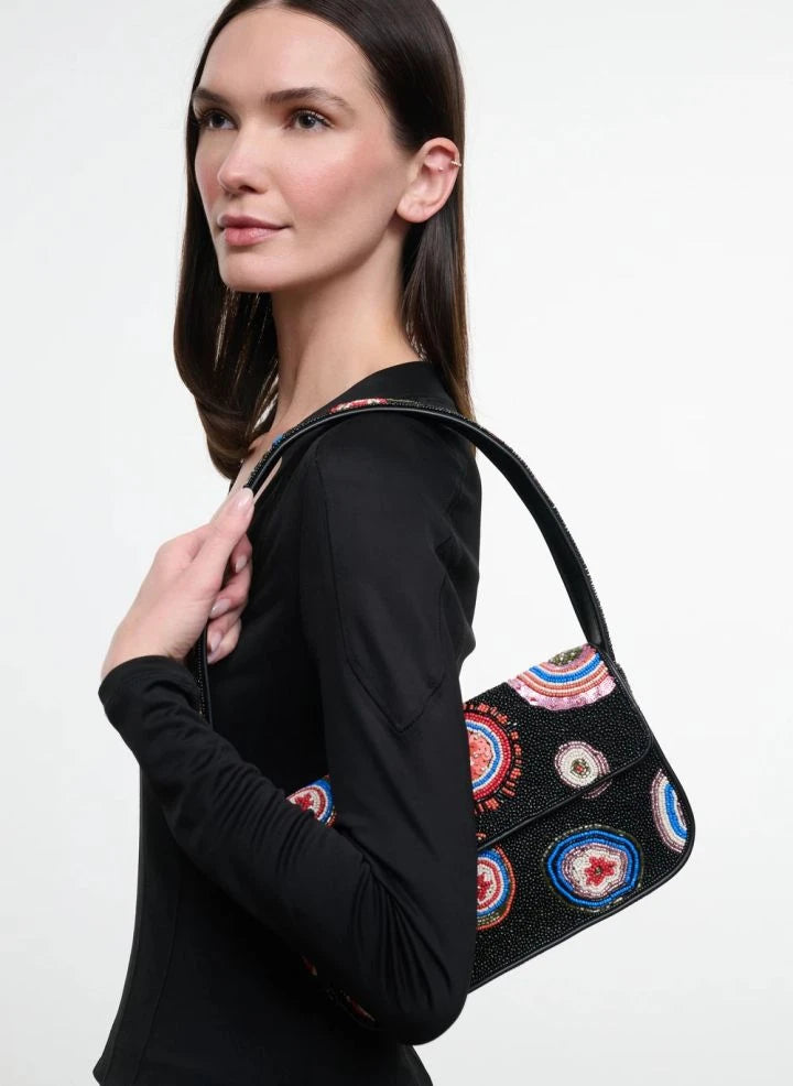 Staud - Tommy Perlen Handtasche | Schwarz
