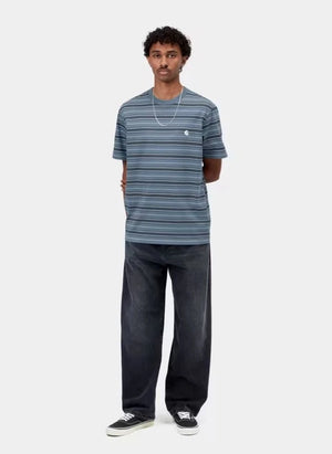Carhartt WIP - Bronson Çizgili Tişört | Koyu yeşil