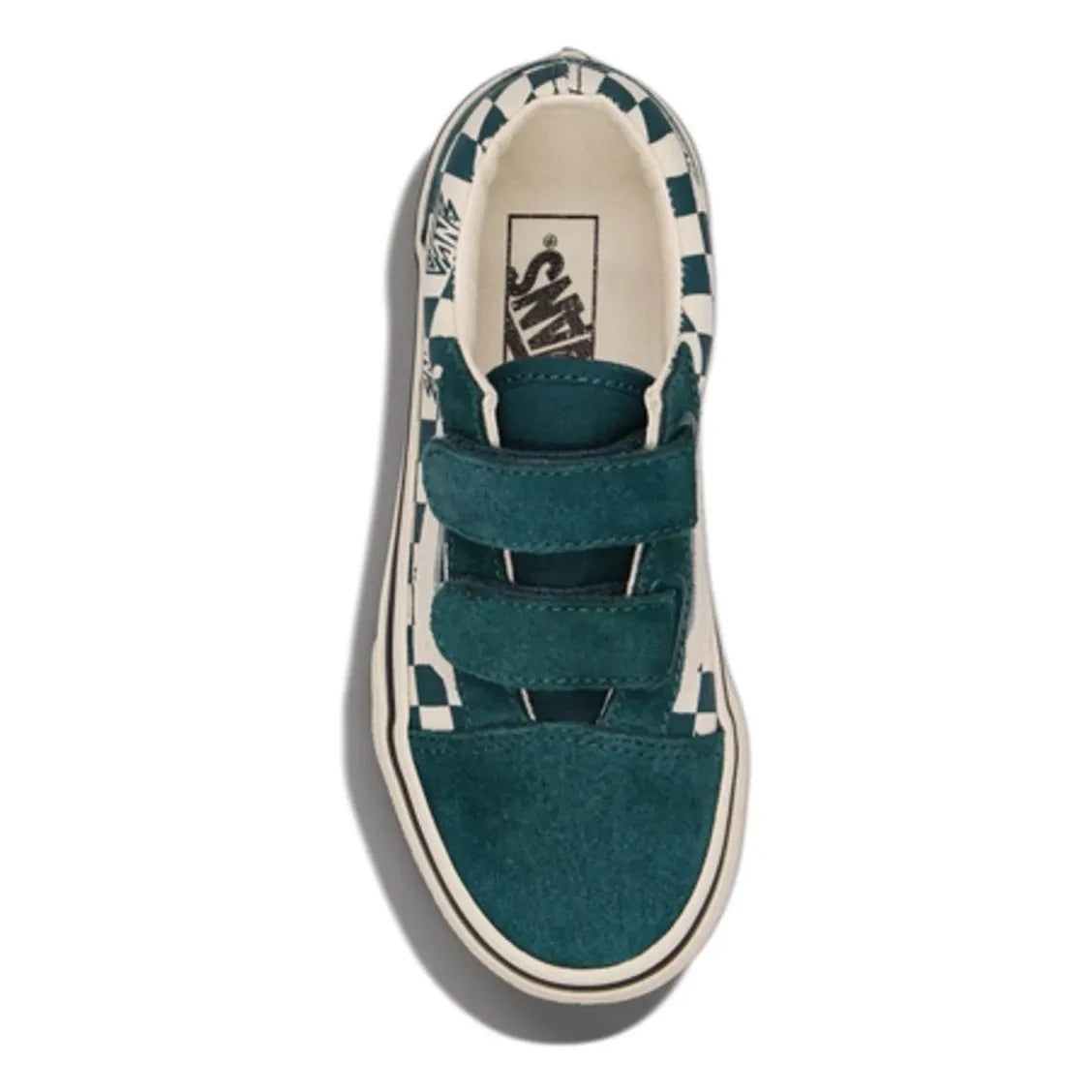 Vans - Scratch-Sneaker Old Skool V Geo Check | Pfauenblau
