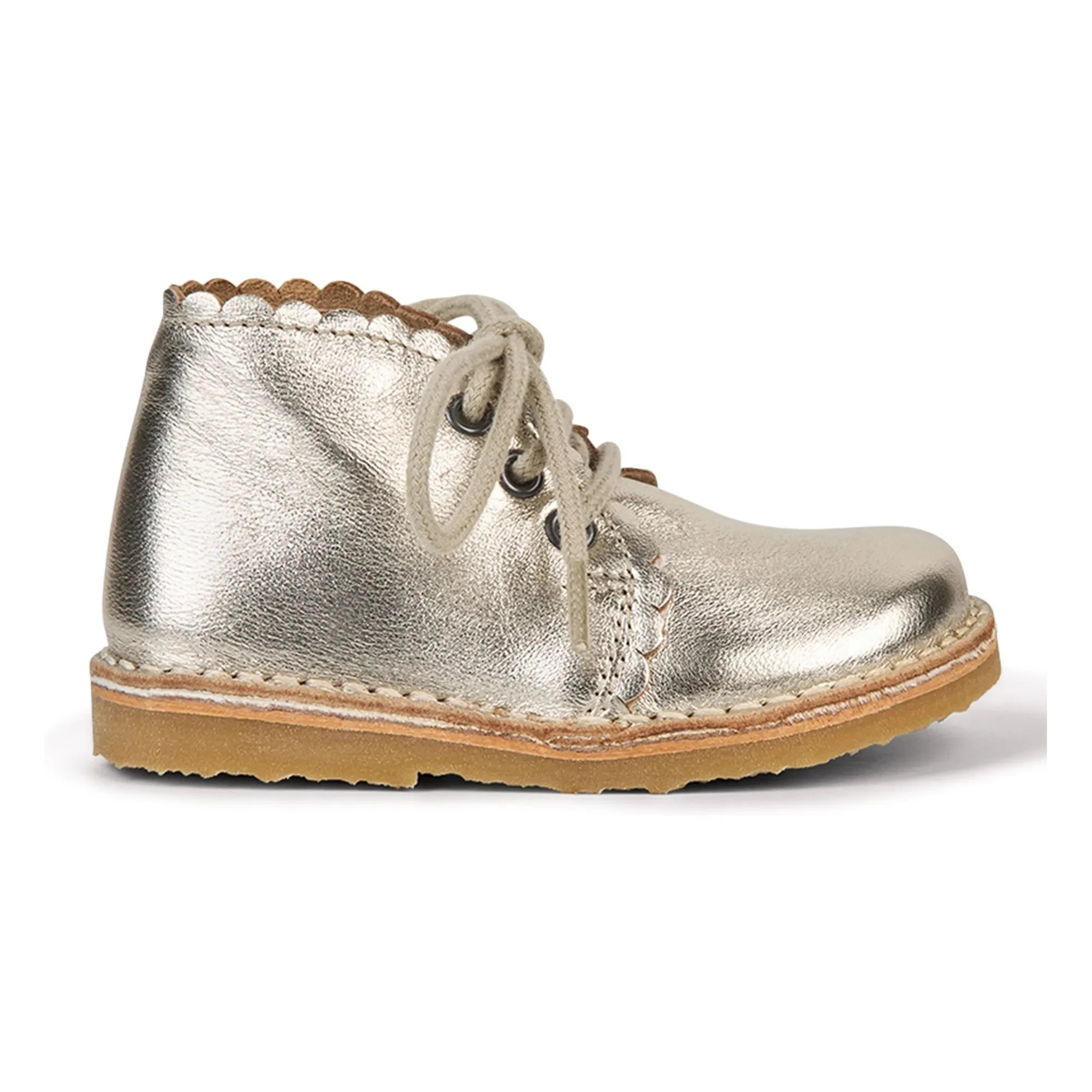 Petit Nord - Muschel Spitzenstiefel | Silber