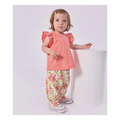 Petit Bateau – Bébé Flower Hose aus Bio-Baumwolle | Weiß