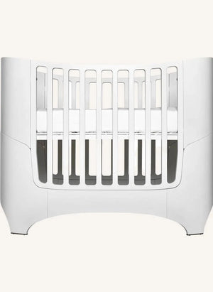 Leander - Dönüştürülebilir Oval Karyola, Comfort+7 Yatak ile Eksiksiz | Beyaz saten