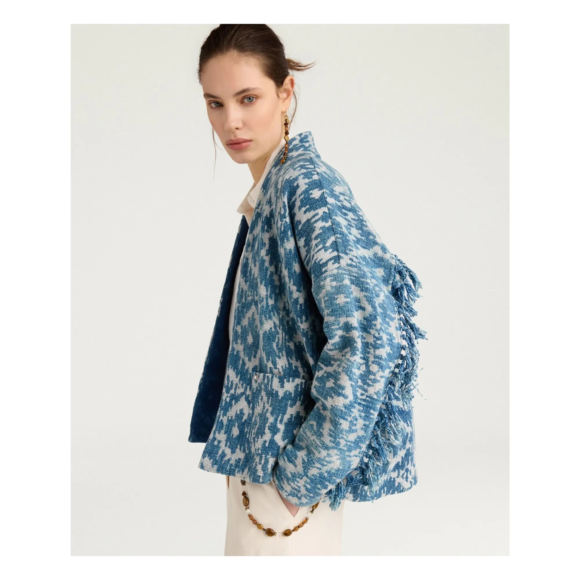 Momoni - Halbbaumwolljacke | Blau