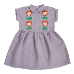 Kalinka - Mila Leinen Kleid | Mauve