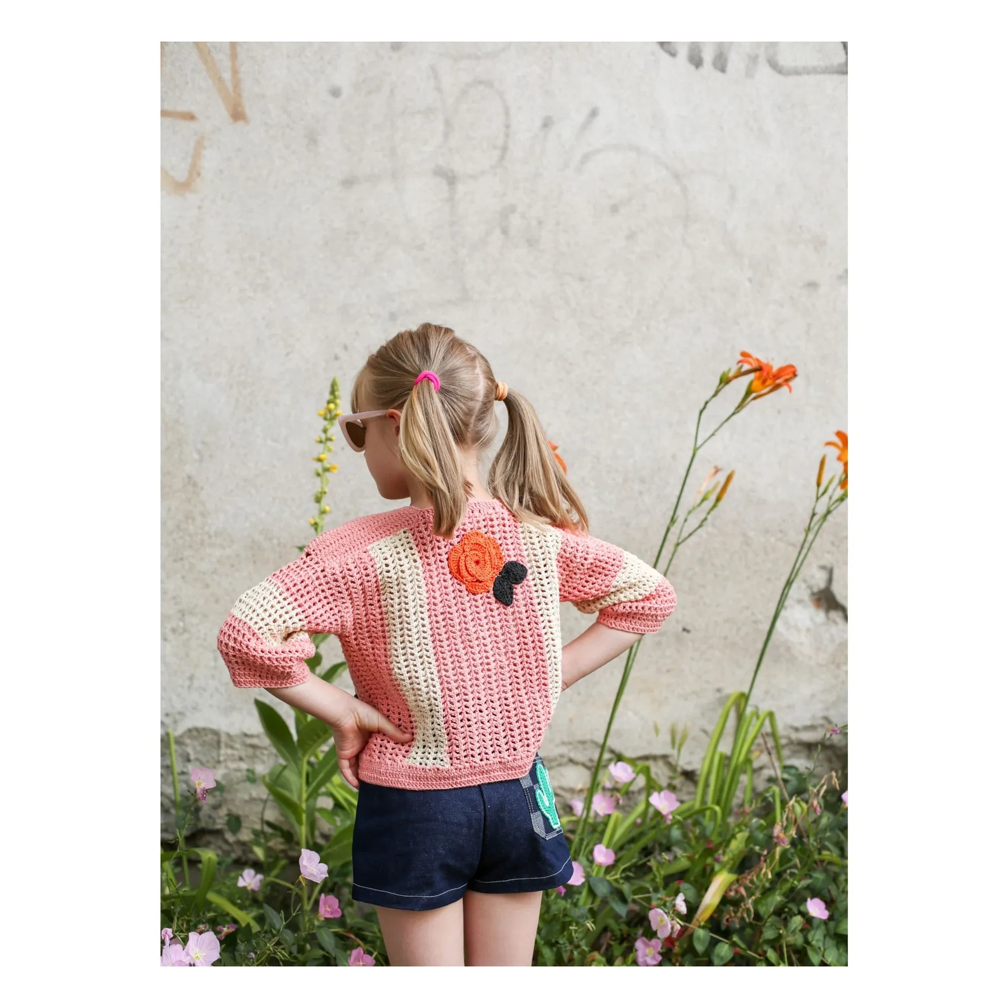 Kalinka - Penelope Gehäkelte Jacke | Rosa