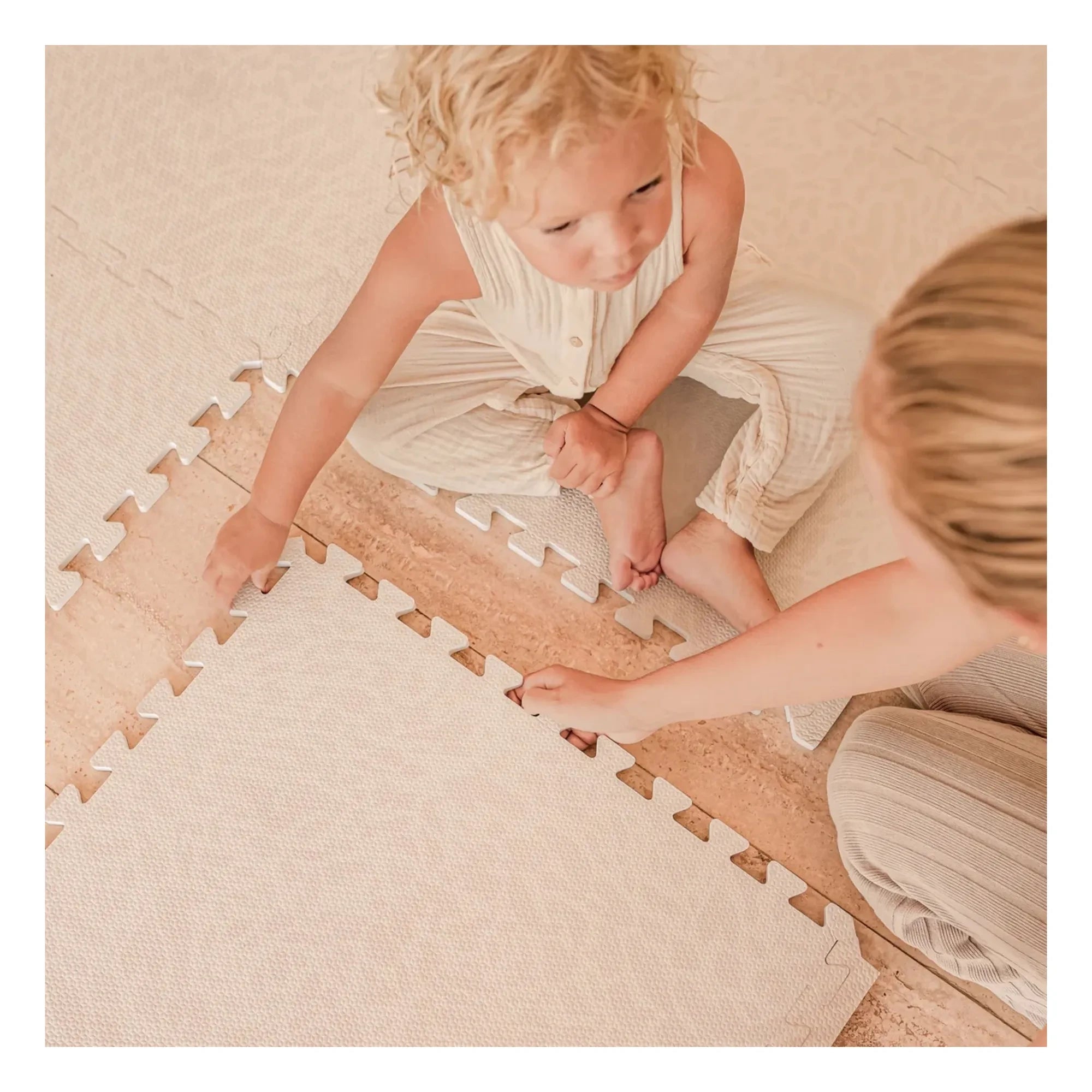 Toddlekind - Wilde modulare Spielmatte | Puderrosa