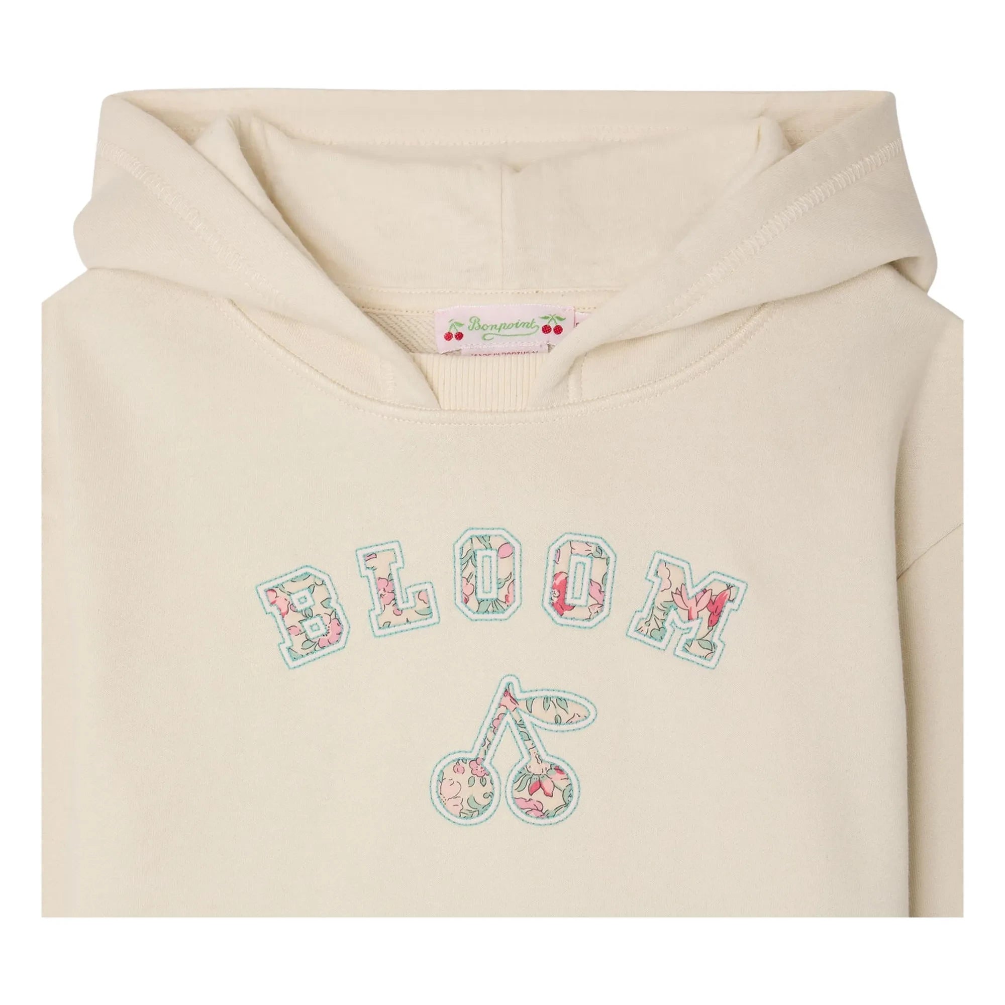 Bonpoint - Carmine Kapuzen-Sweatshirt aus Bio-Baumwolle | Kreide