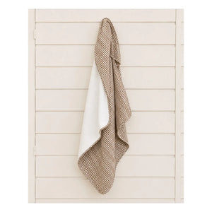 Editions Aimable - Charles bath cape | Noisette Vichy Pamuk