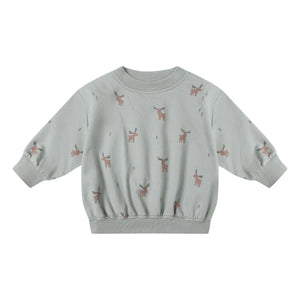 Quincy Mae - Elan Bio-Baumwoll-Sweatshirt | Graublau