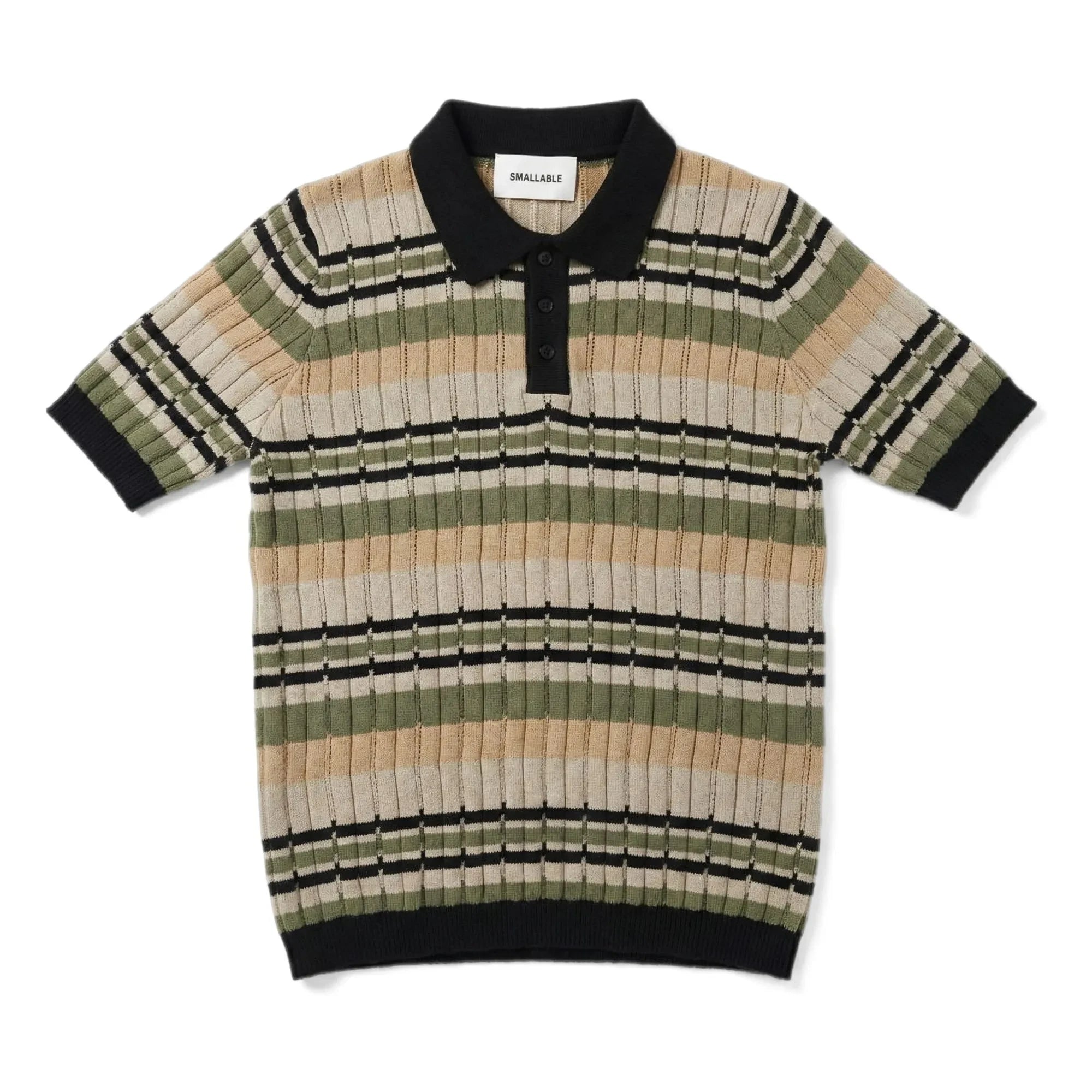Smallable Woman - Selma gestreiftes Poloshirt | Eisbraun