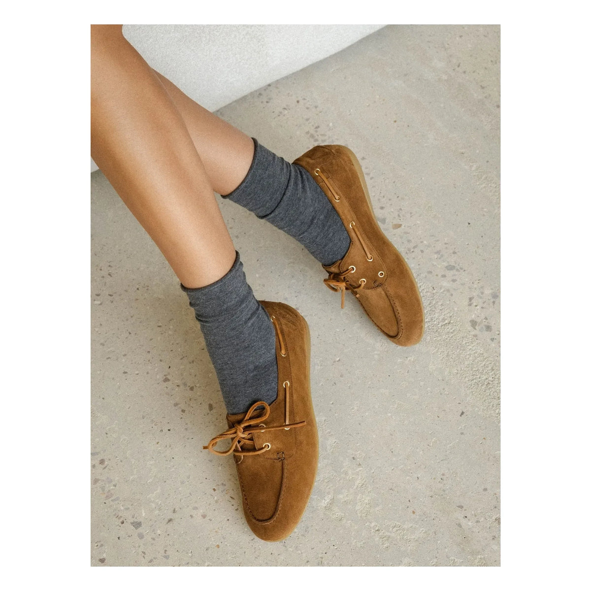 Bobbies - Betsy Wildleder Bootsschuhe | Camel