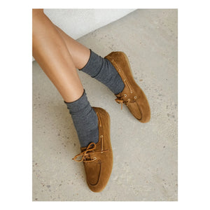 Bobbies - Betsy Wildleder Bootsschuhe | Camel